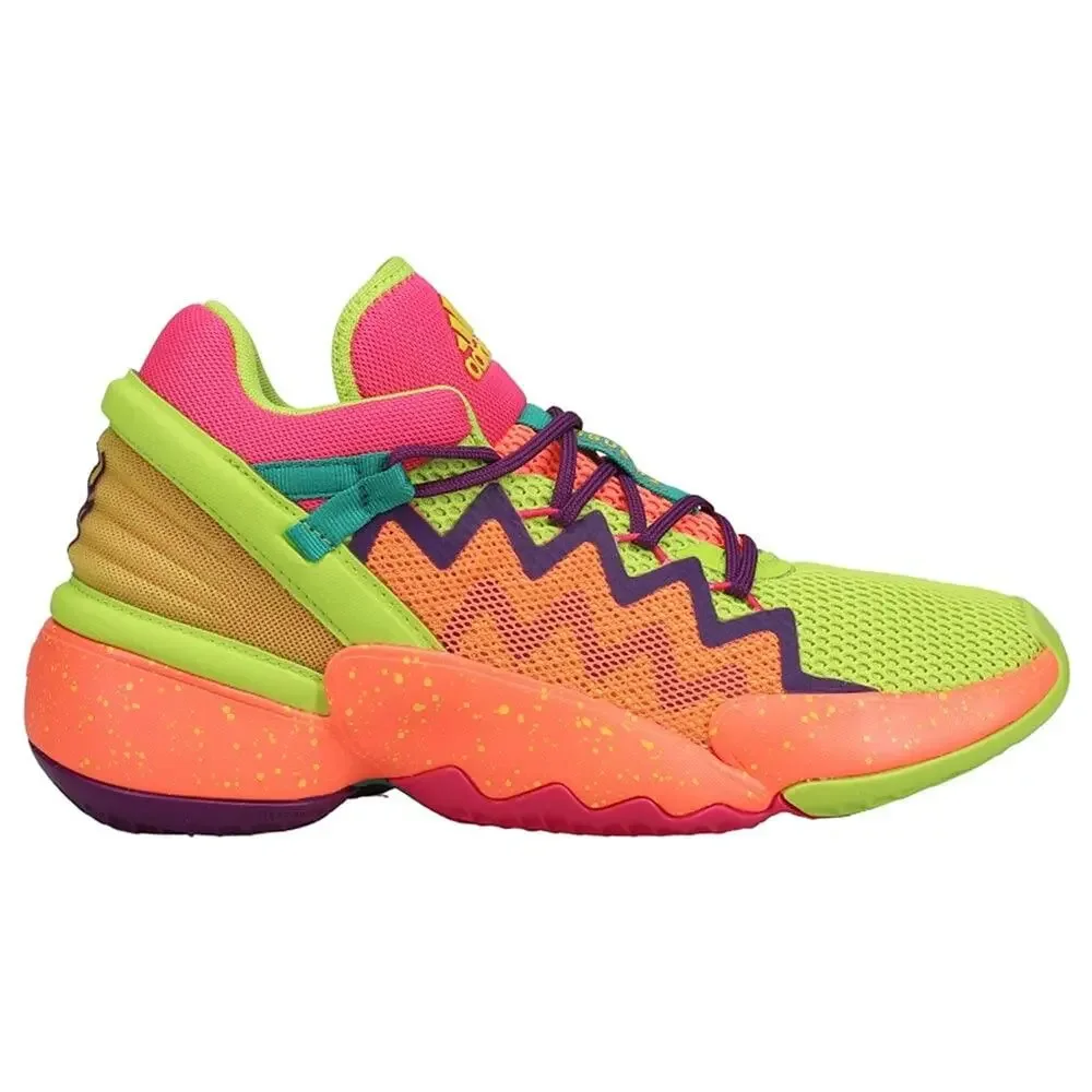 ADIDAS KIDS BOYS D.O.N. ISSUE 2 BASKETBALL SNEAKERS - GREEN,MULTI - SIZE 5.5 M